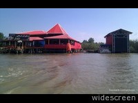 A restaurant in the Anzali Lagoon
