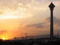 Milad Tower & the sunset
